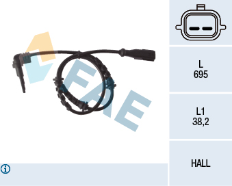 SENSOR DE ABS RENAULT DUSTER-OROCH EJE DELANTERO