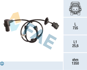 SENSOR ABS DELANTERO IZQUIERDO CHEVROLET OPTRA AVEO CRUZE