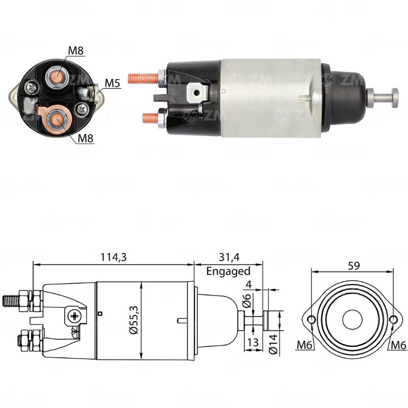 AUTOMATICO MITSUBISHI FUSO CANTER CATERPILLAR 320 24VCON OREJAS FD42
