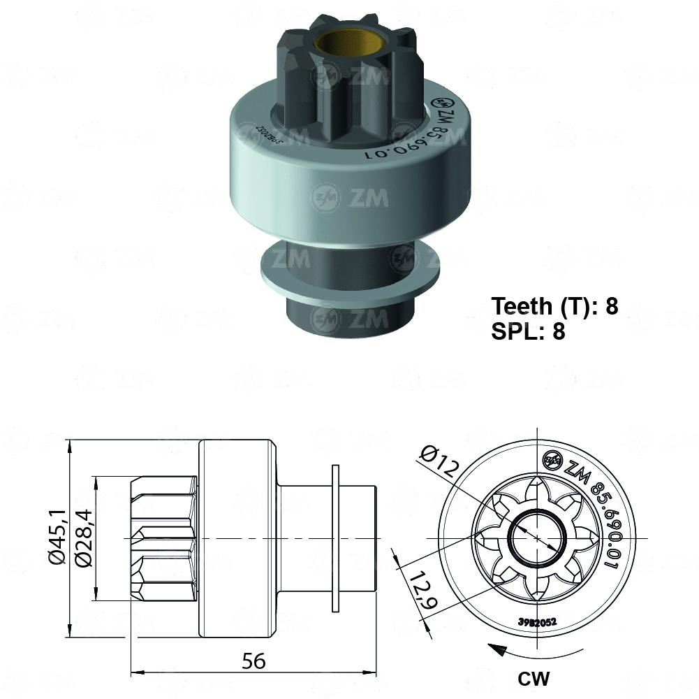 BENDIX MAZDA SAMURAI KIAHYUNDAI/ATOS/ACCENT/EXCEL 8D