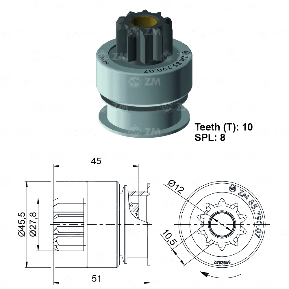 BENDIX MITSUBISHI CHEROKEE 10D
