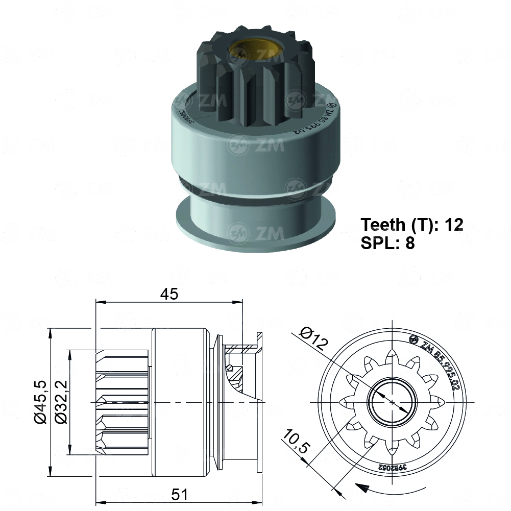 BENDIX PEUGEOT 306 CITROEN XANTIA/MITSUBISHIL300 12D