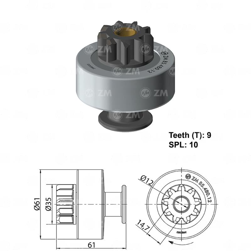 BENDIX CHEVROLET SILVERADO AGRALE MWM LUCASPÑ35.5MM 9D