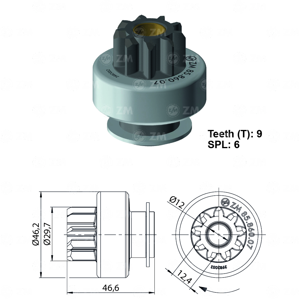 BENDIX CHEVROLET LUV ARR DELCO REMY CORSAPOWER 9D