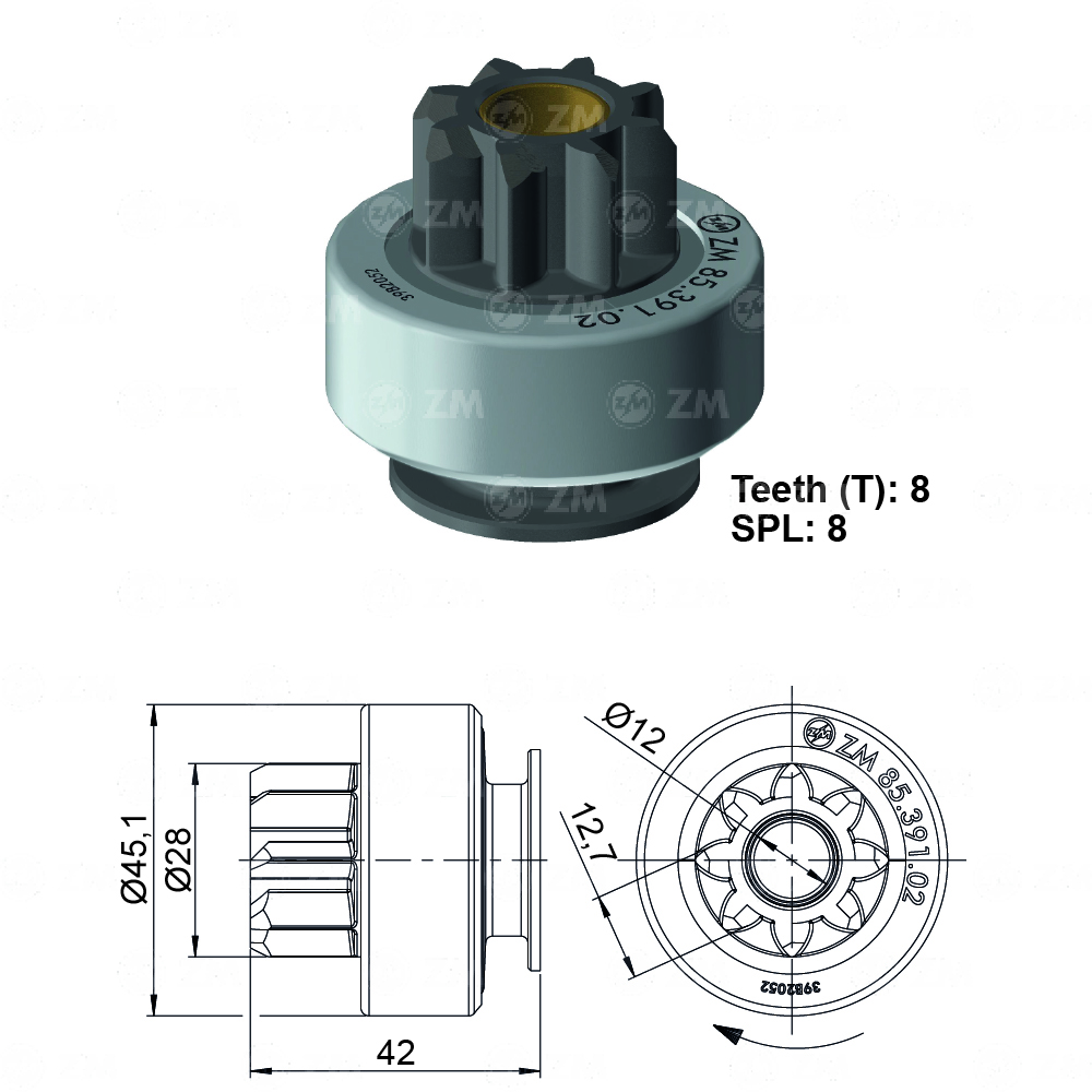 BENDIX KIA PICANTO MV I10/ I20 1.2 T-8