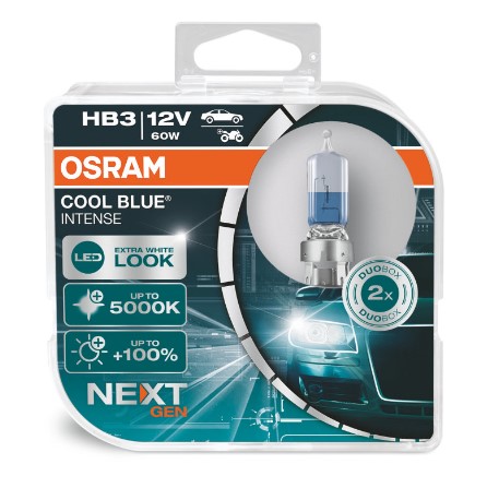 BOMBILLO HB3 12V 60W 5000K 100% MAS LUZ NEXT GEN
