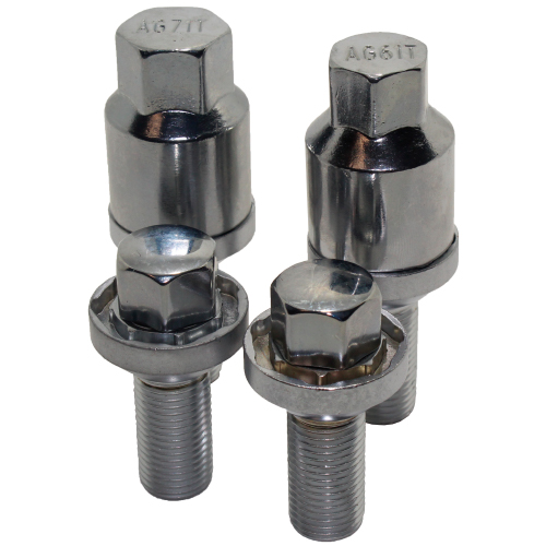 Kit Pernos de Seguridad M14x1.50(4 pernos- 2 llaves) Esférico