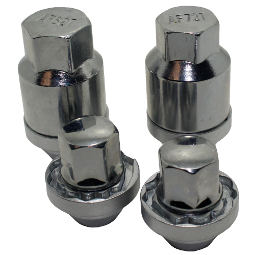 Kit Tuercas de Seguridad M12X1.25 (4 tuercas- 2 llaves) Cónico