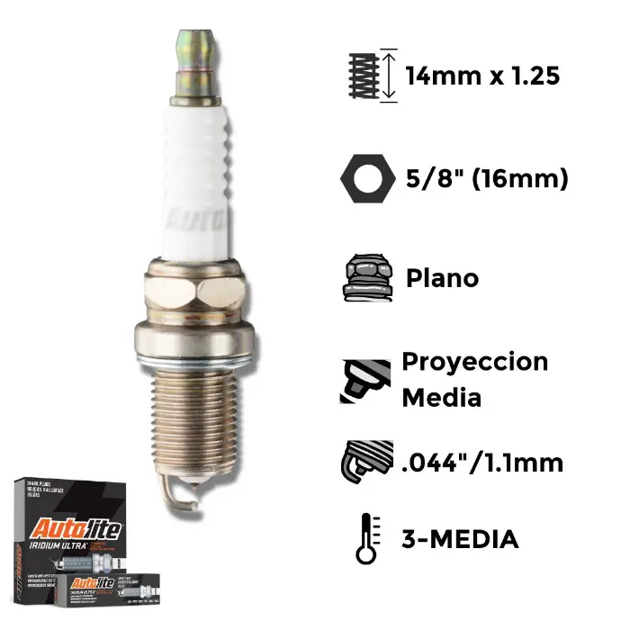 Bujías Autolite Iridium Niquel X4 - NGK BKR6ESZ-10