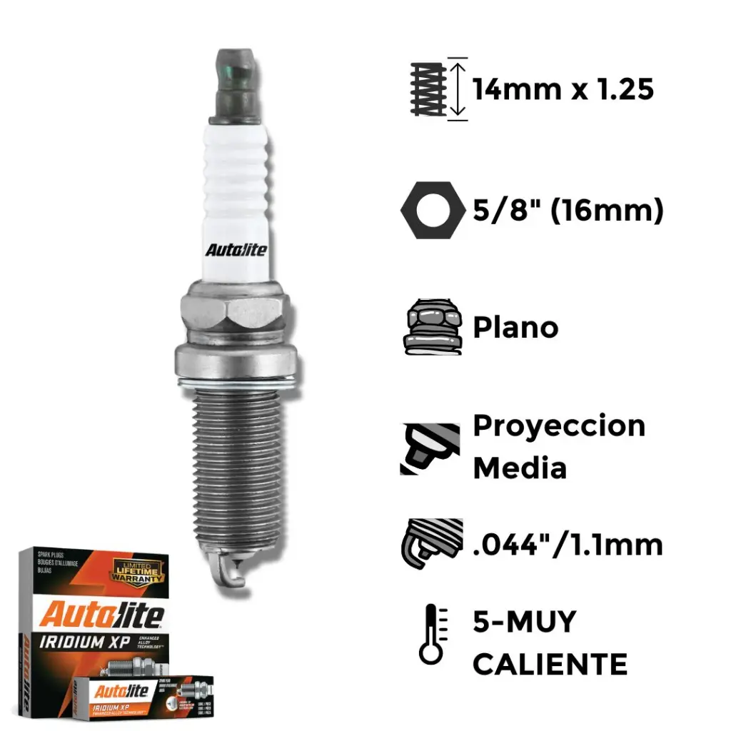 Bujías Autolite Iridium Iridio XP X4 - NGK LFR6C-11 LFR5AGP DENSO K20HR-U11