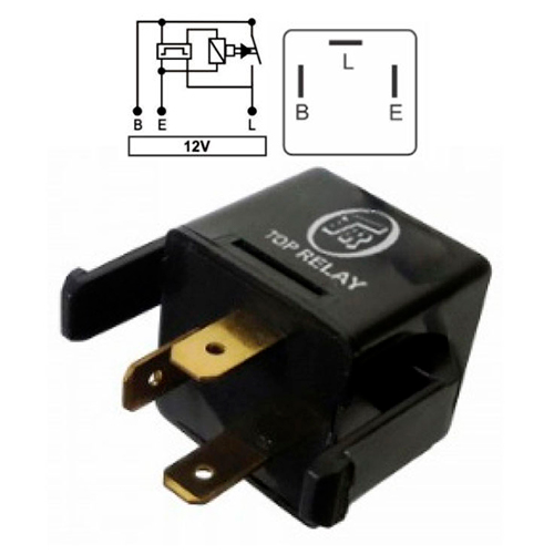 FLASHER 3 PATAS CON SOPORTE LATERAL BAJO 12V HYUNDAI KIA