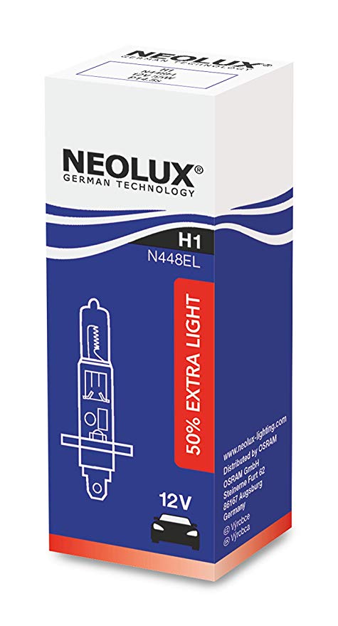 H1 12V 55W P14.5s EXTRA LIGHT +50% MAS LUZ