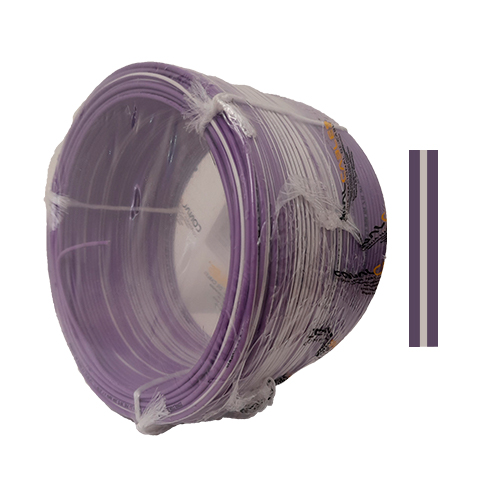 CABLE VEHICULO 16AWG 50V 90 C VIOLETA-BLANCO