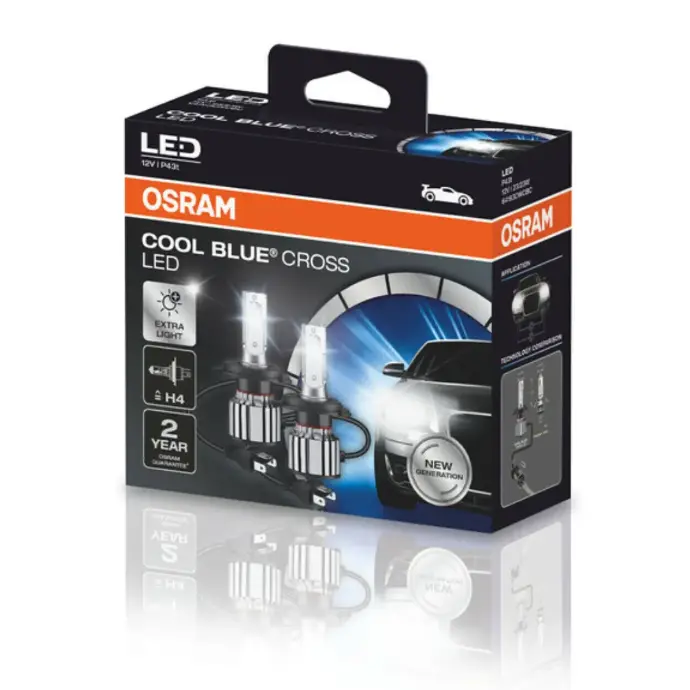 Bombillo Led H4 Osram Cool Blue Cross