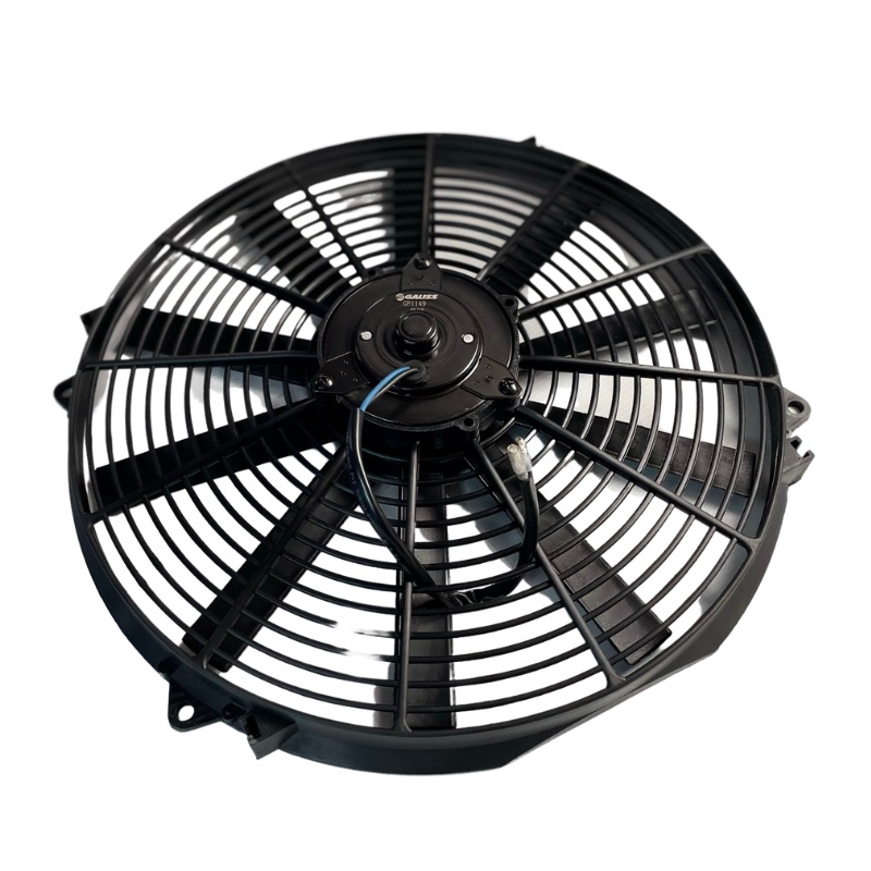 Motoventilador Universal 16" 12V 10Aspas Ø Motor Horario P220W Aspira Ø Helice382Mm Sin Aire