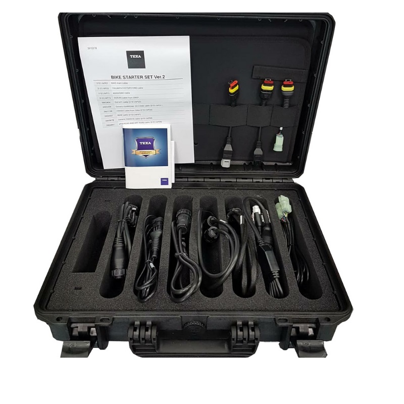 Kit Cables Txb Todas Las Marcas Motocicleta Con Maletin 10 Cables