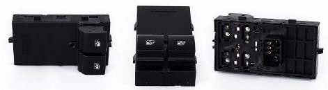 Interruptor Elevavidrios Doble Chevrolet Onix 12-19-Cobalt 11-- Sin Iluminacion