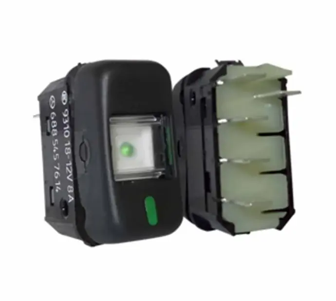 Interruptor  De Tecla 12V Camiones Y Autobuses 88-12- 1 Posicion- Indicador De Posicion- Sin Retorno- 5 Terminales