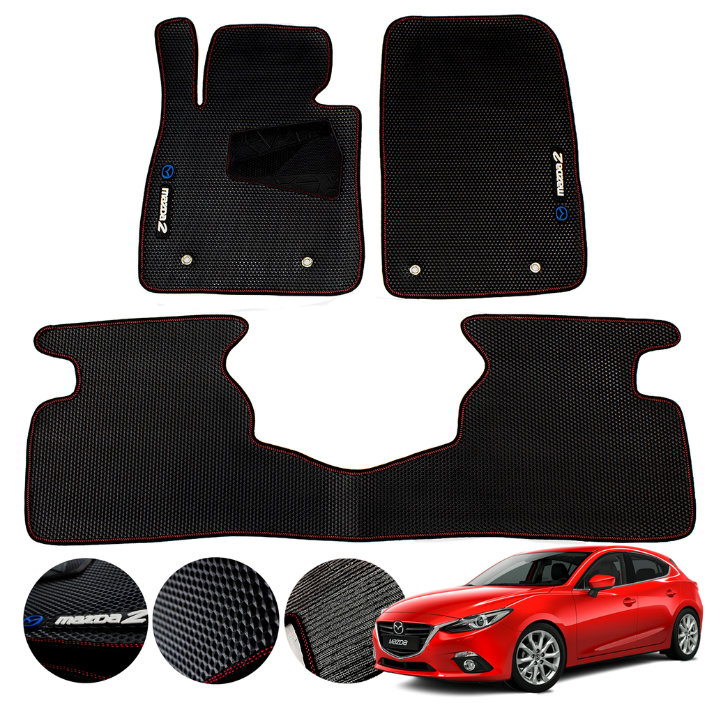 Juego De Tapetes Pvc Mazda 2 Skyactiv 2015-2020 Antideslizantes