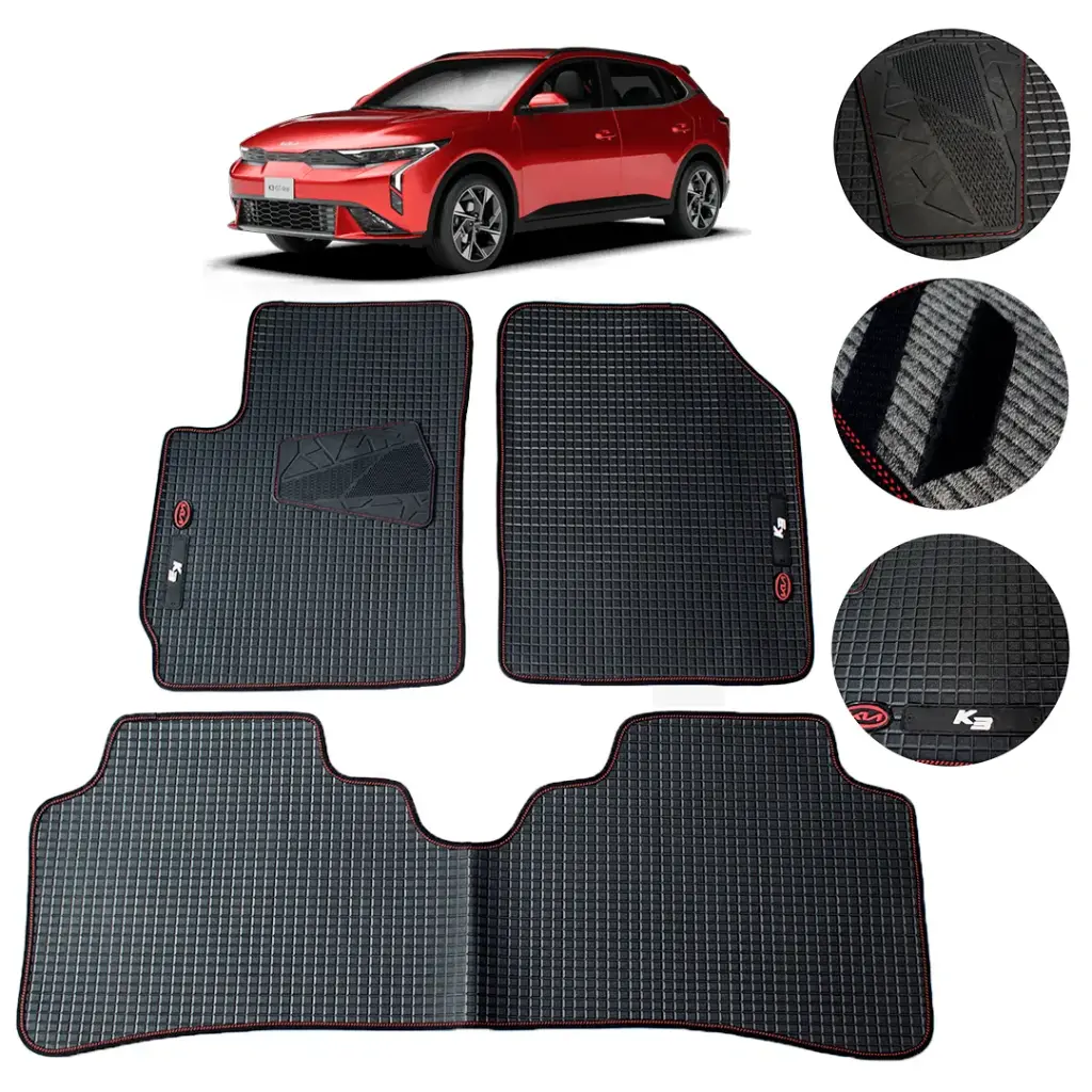 Juego De Tapetes Pvc Kia K3 2024 Antideslizantes