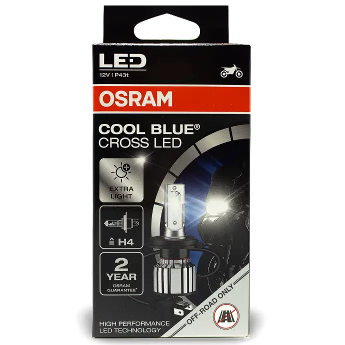 Bombillo H4 Led Moto Cool Blue Cross OSRAM