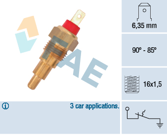 [FAE-37620] PERA TEMPERATURA MAZDA 323 MOTOVENTILADOR