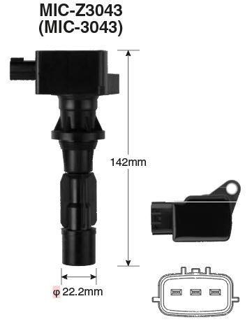 [NWE-MIC-3043] BOBINA IGNICION MAZDA 3 (06-10) /6/ CX7/ MX5