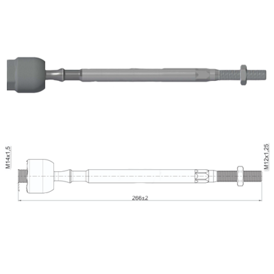 [ZM-17012402] TERMINAL AXIAL DER/IZQ - VW AMAROK 10/14 AUDI Q7 QUATTRO (4LB) 06/15 DIRECCION HIDRAULICA PORSHE CAYENNE 10/18