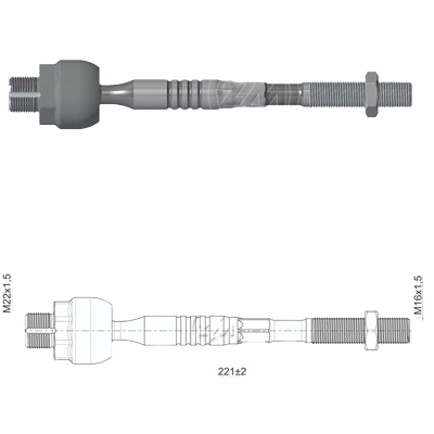 [ZM-17021455] TERMINAL AXIAL DER/IZQ FORD EDGE 09-15 MKX 07-15 L:220 RC:M22-1,50 RP:M16-1,50 TP:132N.M MTC:326N.M