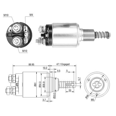 [ZM-732] AUTOMATICO MERCEDES BENZ 24V EMBOLO PLASTICO