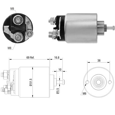 [ZM-961] AUTOMATICO FORD FIESTA FOCUS 12V