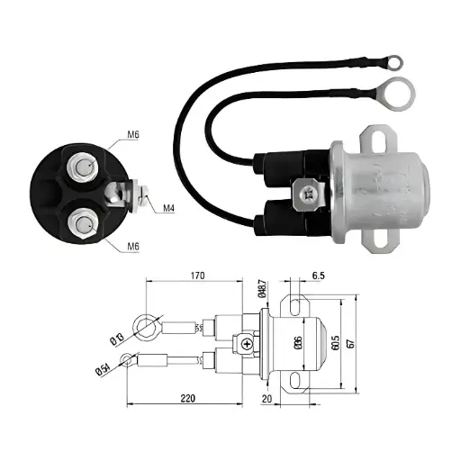 [ZM-7408] Automatico 29/37/38/39/41/42MT Aux 24V Mercedes/Caterpillar