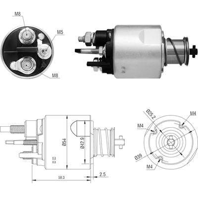 [ZM-8494] AUTOMATICO RENAULT DUSTER 1.6 KANGOO LAGUNA MEGANESANDER SCENIC 1.6 16V 2007-2015 12V