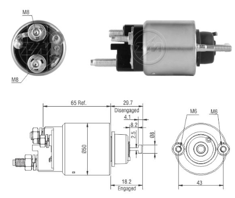 [ZM-8708] AUTOMATICO FORD E150 E250 E350 F150 F250 F350 F450 F53TRUCK F550 F59 TRUCK EXPEDITION 12V