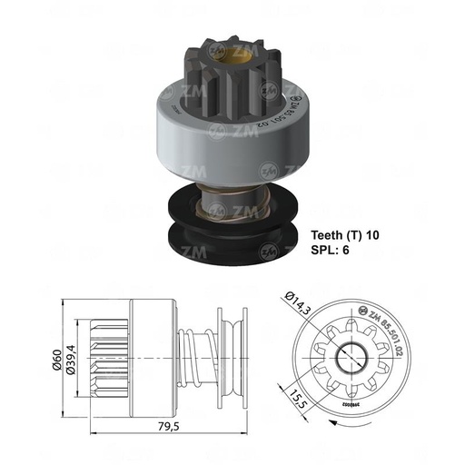 [8550102] BENDIX FORD 5000 WAPSA 10D