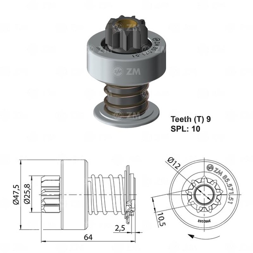 [8557151] BENDIX CHEVETTE MONZA TODOS 9D