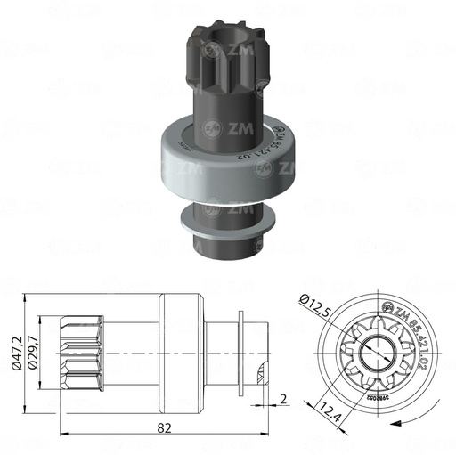 [8542102] BENDIX NISSAN SAMURAI M/V 9D