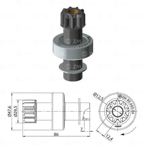 [8566004] BENDIX DAIHATSU NISSAN TOYOTA 9D