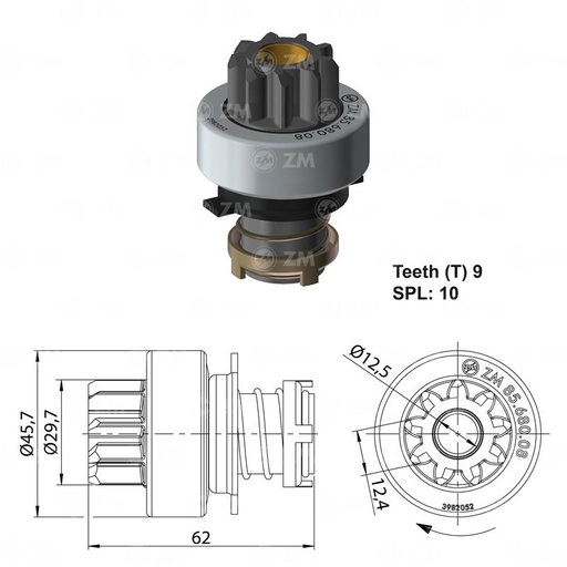 [8568008] BENDIX CHEVROLET LUV 1600 NISSAN DATSUNHITACHI 9D