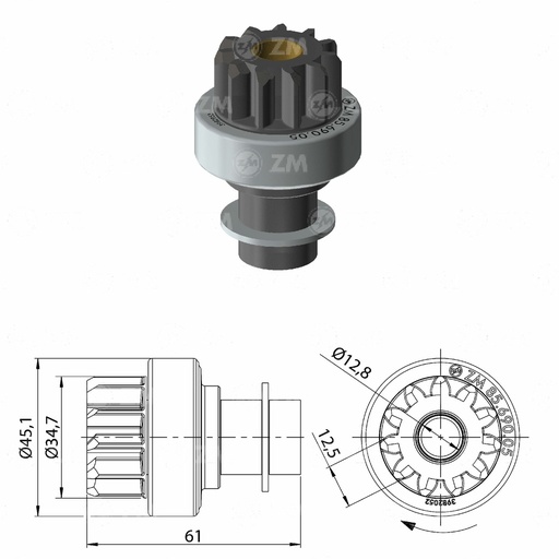 [8569005] BENDIX MONTACARGAS MITSUBISHI 11D