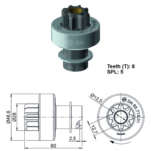 [8571001] BENDIX NISSAN URVAN MEXICO 8D