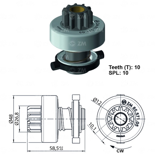 [8557105] BENDIX RENAULT 19 TIPO BOSCH 10D