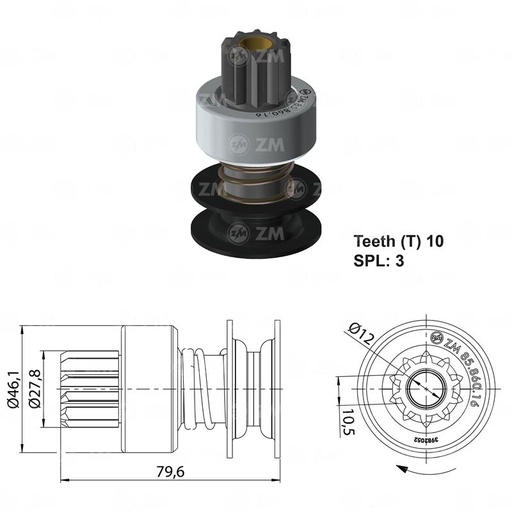 [8586016] BENDIX CHEVROLET C-10 C-30 10D