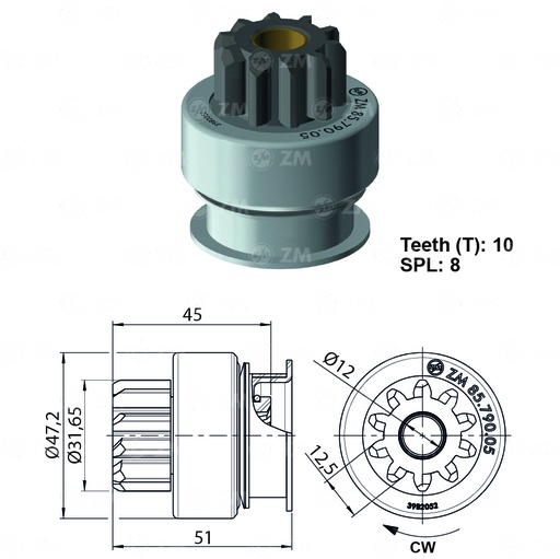 [8579005] BENDIX MAZDA MATSURI H100 B2000 MONTERO 10D