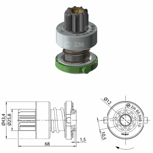 [8586010] BENDIX BLAZER DELCO 9D
