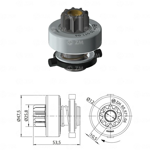 [8557106] BENDIX CHEVROLET LUV 2.2 BOSCH 9D