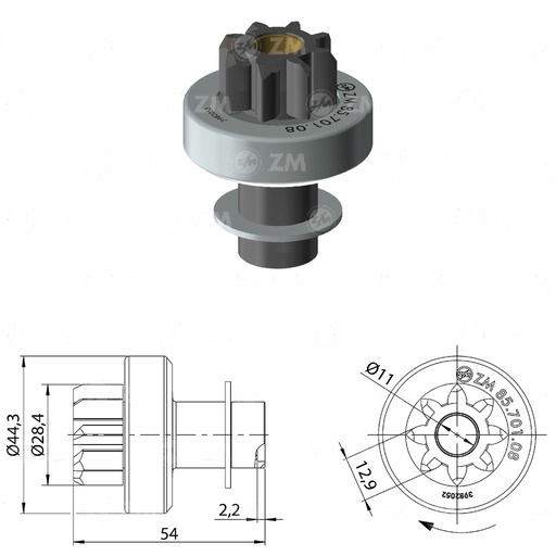[8570108] BENDIX CHEVROLET SWIFT / SPRINT INYECCIONFEROZA 8D