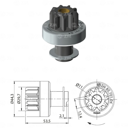 [8570104] BENDIX TOYOTA COROLLA 9D