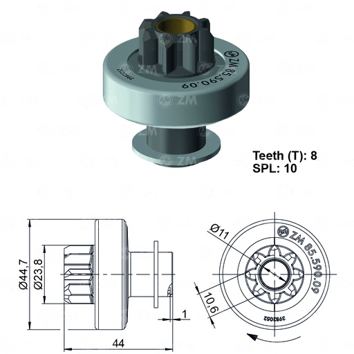 [8559009] BENDIX RENAULT SYMBOL CITYUS 8D
