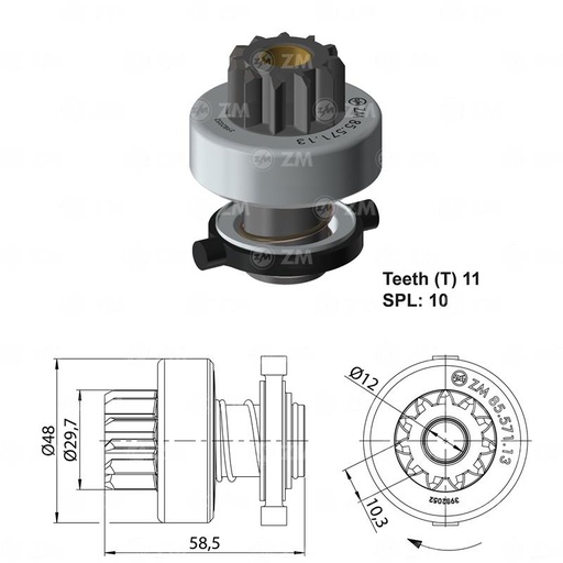 [8557113] BENDIX FIAT PALIO BOSCH 11D